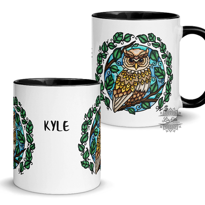 *Personalized Ollie the Owl Mug with Color Inside