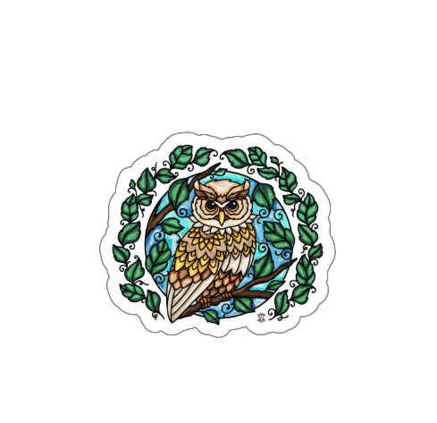 Ollie the Owl Bubble-free stickers